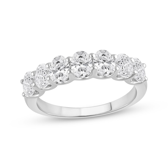 Lab-Created Diamonds by KAY Oval-Cut Anniversary Ring 1-1/2 ct tw 14K White Gold