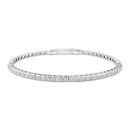 Diamond Flex Bangle Bracelet 1/2 ct tw 10K White Gold