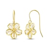 Thumbnail Image 1 of Filigree Island Flower Dangle Earrings 10K Yellow Gold 18&quot;