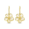 Thumbnail Image 2 of Filigree Island Flower Dangle Earrings 10K Yellow Gold 18&quot;