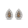 Thumbnail Image 2 of Le Vian Diamond Teardrop Halo Stud Earrings 1/4 ct tw 14K Vanilla Gold