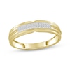 Thumbnail Image 1 of Men's Diamond Two-Row Band 1/10 ct tw 10K Yellow Gold