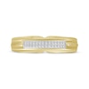 Thumbnail Image 3 of Men's Diamond Two-Row Band 1/10 ct tw 10K Yellow Gold