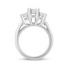 Thumbnail Image 3 of Emerald-Cut Diamond Three-Stone Engagement Ring 1/2 ct tw 14K White Gold