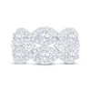 Thumbnail Image 3 of Lab-Grown Diamonds by KAY Marquise & Round-Cut Multi-Row Twist Ring 2 ct tw 14K White Gold