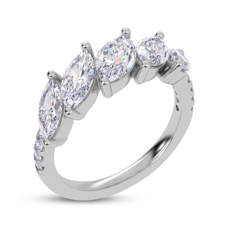 Main Image 2 of Lab-Grown Diamonds by KAY Marquise-Cut Tilted Ring 2 ct tw 14K White Gold