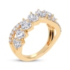 Thumbnail Image 2 of Lab-Grown Diamonds by KAY Heart-Shaped & Round-Cut Crossover Ring 2 ct tw 14K Yellow Gold