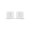 Thumbnail Image 2 of Lab-Grown Diamonds by KAY Princess, Baguette & Round-Cut Stud Earrings 1 ct tw 14K White Gold