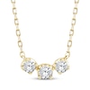 Thumbnail Image 1 of Memories Moments Magic Diamond Three-Stone Necklace 1/3 ct tw 10K Yellow Gold 17.5&quot;