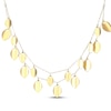 Thumbnail Image 1 of Layered Leaves Necklace 18K Yellow Gold-Plated Sterling Silver 17&quot;