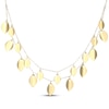 Thumbnail Image 3 of Layered Leaves Necklace 18K Yellow Gold-Plated Sterling Silver 17&quot;