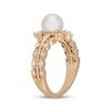 Thumbnail Image 2 of Neil Lane Cultured Akoya Pearl & Diamond Engagement Ring 1/2 ct tw 14K Yellow Gold