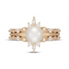 Thumbnail Image 3 of Neil Lane Cultured Akoya Pearl & Diamond Engagement Ring 1/2 ct tw 14K Yellow Gold