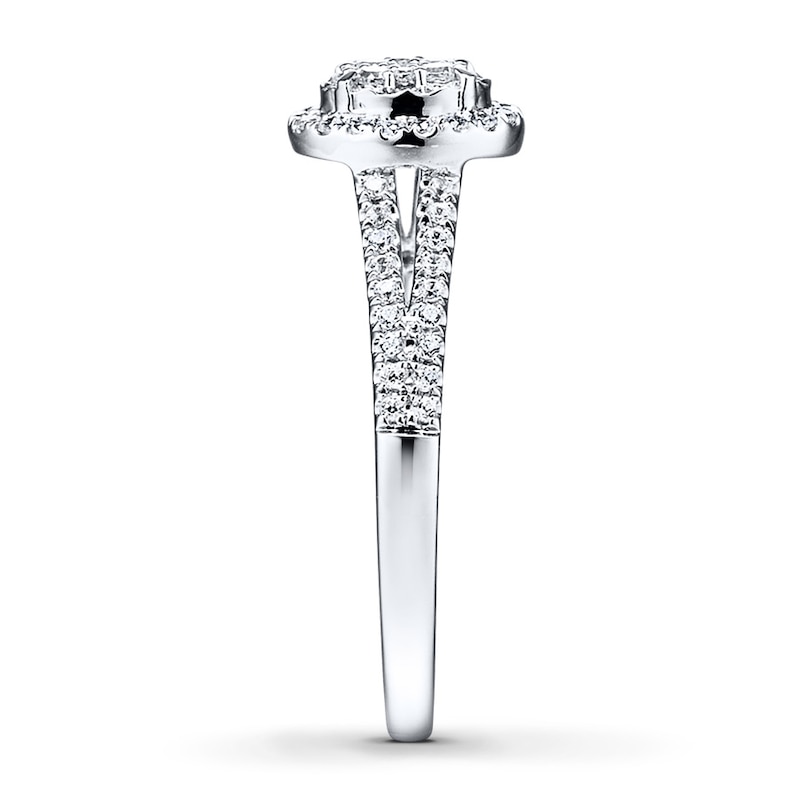 Main Image 3 of Diamond Ring 1/4 ct tw Round-cut 10K White Gold