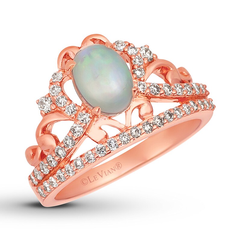 Le Vian Neopolitan Opal Crown Ring 3 8 Ct Tw Diamonds 14k Gold
