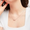 Thumbnail Image 4 of Hallmark Diamonds Necklace 1/10 ct tw Sterling Silver & 10K Rose Gold 18&quot;