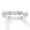 Thumbnail Image 1 of THE LEO Diamond Wedding Band 1/4 ct tw Round-cut 14K White Gold