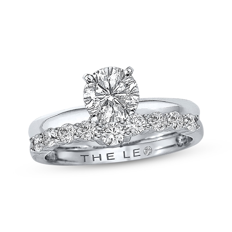 Main Image 4 of THE LEO Diamond Enhancer Ring 1/2 ct tw Round-cut 14K White Gold