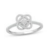 Thumbnail Image 1 of Center of Me Diamond Ring 1/5 ct tw 10K White Gold