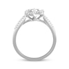 Thumbnail Image 2 of Center of Me Diamond Ring 1/5 ct tw 10K White Gold