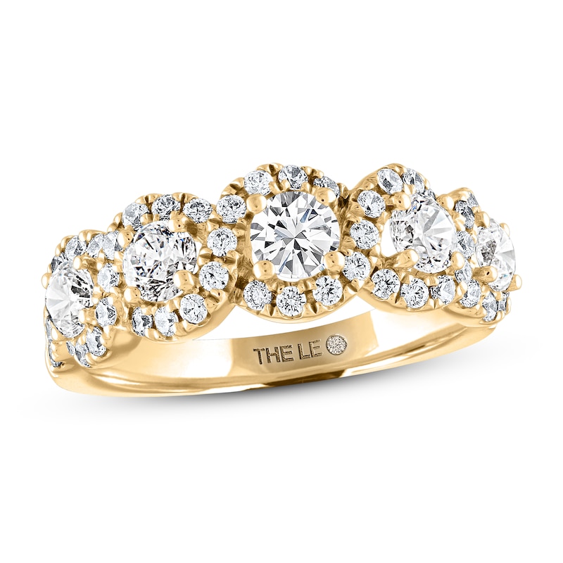 Main Image 1 of THE LEO Diamond Anniversary Ring 1-1/2 ct tw Round-cut 14K Yellow Gold