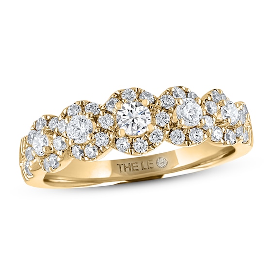 THE LEO Diamond Anniversary Ring / ct tw Round-cut 14K Yellow Gold
