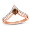 Thumbnail Image 1 of Le Vian Chocolate Diamond Ring 1/2 ct tw 14K Strawberry Gold