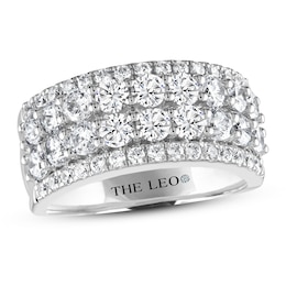 THE LEO Diamond Anniversary Ring 2 ct tw Round-cut 14K White Gold