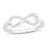 Thumbnail Image 1 of Diamond Infinity Ring 1/20 ct tw 10K White Gold