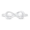 Thumbnail Image 2 of Diamond Infinity Ring 1/20 ct tw 10K White Gold