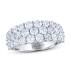 Thumbnail Image 1 of THE LEO Diamond Anniversary Ring 3 ct tw Round-Cut 14K White Gold