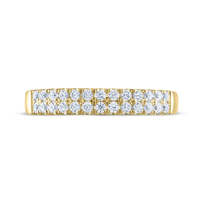 Main Image 3 of THE LEO Diamond Anniversary Band 3/8 ct tw Round-cut 14K Yellow Gold