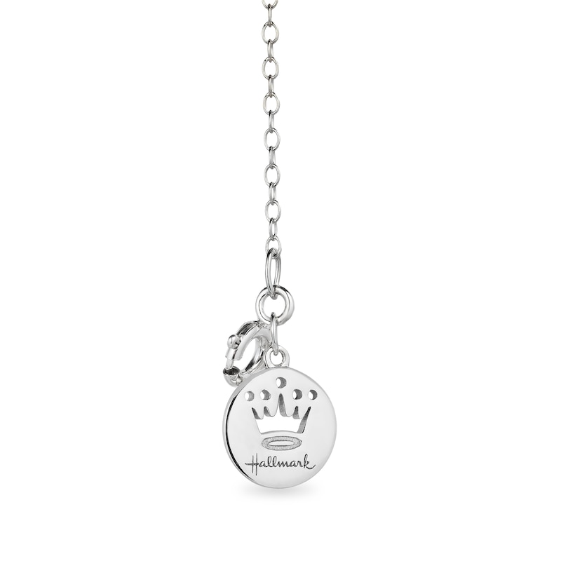 Hallmark Diamonds "Believe" Necklace 1/5 ct tw Round-Cut Sterling Silver & 10K Rose Gold 18"
