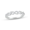 Thumbnail Image 0 of Diamond Infinity Ring 1/6 ct tw Round-cut Sterling Silver