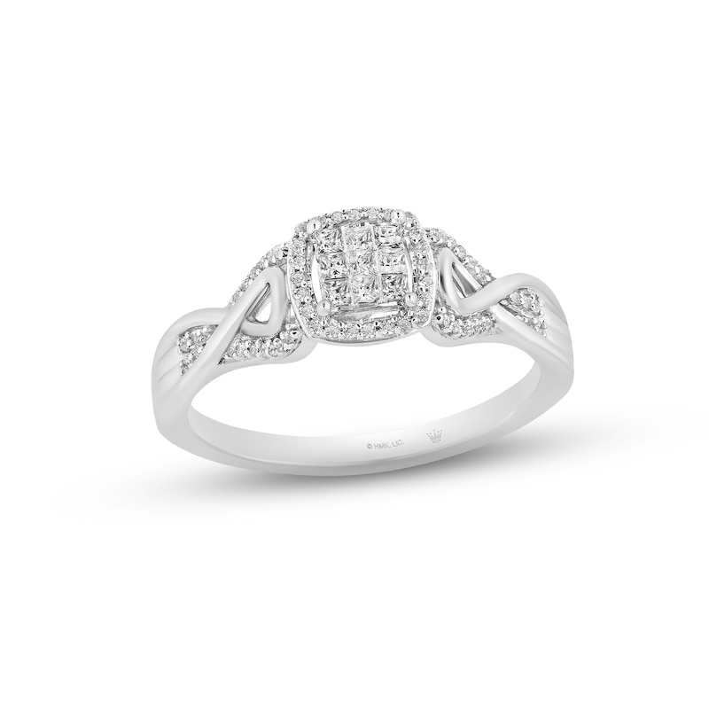 Main Image 1 of Hallmark Diamonds Promise Ring 1/4 ct tw Sterling Silver