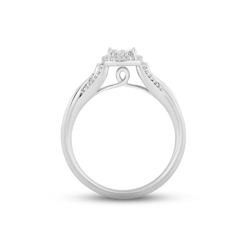 Main Image 2 of Hallmark Diamonds Promise Ring 1/4 ct tw Sterling Silver