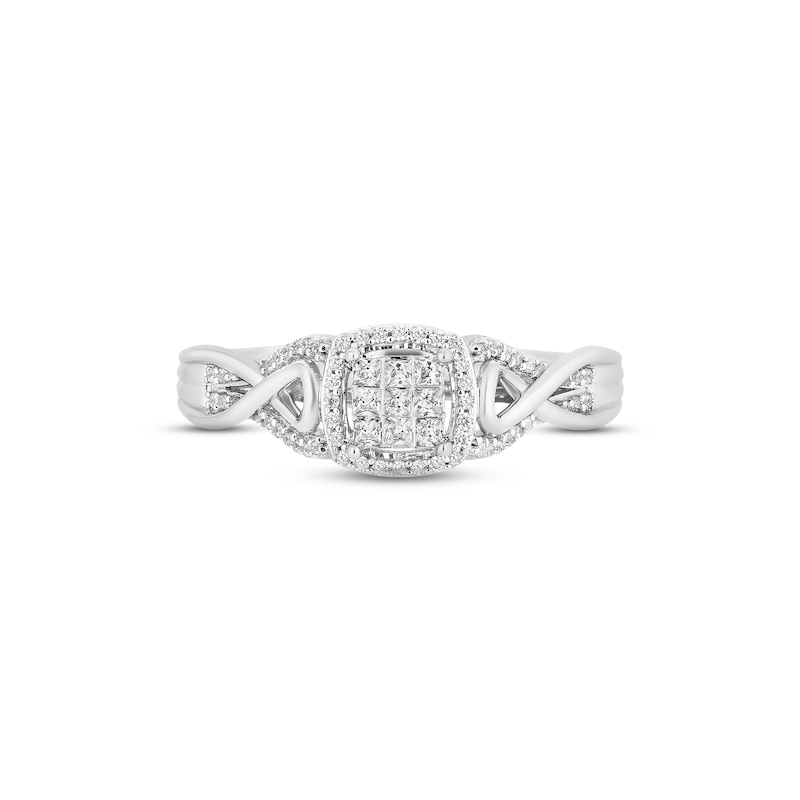 Main Image 3 of Hallmark Diamonds Promise Ring 1/4 ct tw Sterling Silver