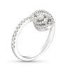Thumbnail Image 1 of Love Entwined Diamond Ring 1/3 ct tw Round-cut 10K White Gold