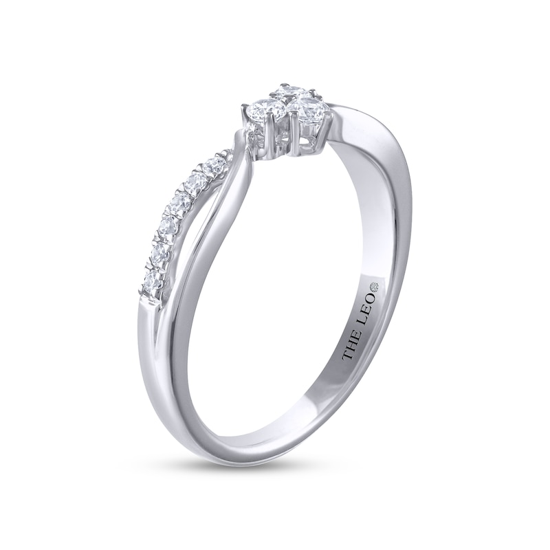 Main Image 2 of THE LEO Diamond Anniversary Band 1/5 ct tw Round-cut 14K White Gold