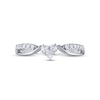 Thumbnail Image 3 of THE LEO Diamond Anniversary Band 1/5 ct tw Round-cut 14K White Gold