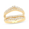 Thumbnail Image 1 of Diamond Scalloped Enhancer Ring 1/2 ct tw 14K Yellow Gold