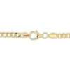 Thumbnail Image 3 of Small-Link Semi-Solid Curb Chain Necklace 3.6mm 14K Yellow Gold 20”