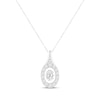 Thumbnail Image 0 of Unstoppable Love Oval-Cut Lab-Created Diamond Necklace 1 ct tw 14K White Gold 18”