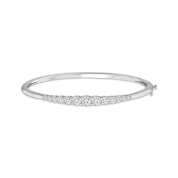 Lab-Created Diamonds by KAY Round-Cut Bangle Bracelet 2 ct tw 14K White Gold