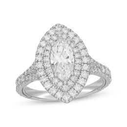 Neil Lane Artistry Marquise-Cut Lab-Created Diamond Engagement Ring 1-7/8 ct tw 14K White Gold