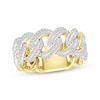 Thumbnail Image 0 of Men's Diamond Curb Chain Ring 1/2 ct tw 10K Yellow Gold