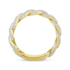 Thumbnail Image 2 of Men's Diamond Curb Chain Ring 1/2 ct tw 10K Yellow Gold