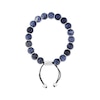 Thumbnail Image 2 of Men's Sodalite Bead Bolo Bracelet Stainless Steel 10.5&quot;