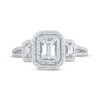 Thumbnail Image 3 of Emerald-Cut Diamond Three-Stone Engagement Ring 1 ct tw 14K White Gold