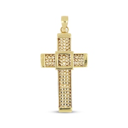 Franco Cross Charm 10K Yellow Gold